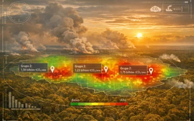 Estudo (2026): Desmatamento e queimadas elevam emissões na Amazônia
